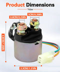 Starter Solenoid Relay For Honda TRX Rancher 350 2000 2006 ATV Replacement Heavy Duty Electrical Switch Fits TRX350 TRX420 TRX400 Foreman Rancher Models Easy Install Reliable Crank Start Performance, 4.8cm tall