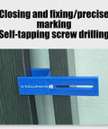 Wardrobe Closing Clips For Cabinets And Woodworking Projects 18mm Board Clamp Tools Adjustable Closing Clips Set in use on cabinet