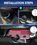 Installation steps for Jeep Sun Visor Repair Kit For Wrangler JK 2018 JL 2018 2023 Gladiator 2020 2023 Aluminum Alloy Clips