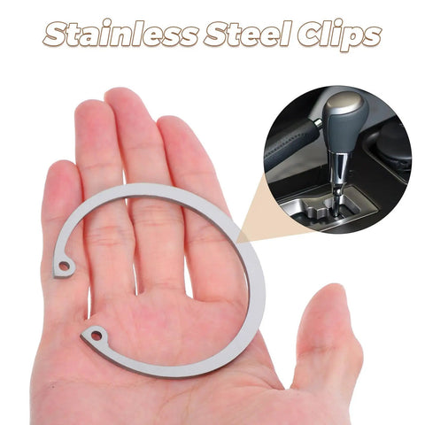 Five Piece Stainless Steel Internal Snap Ring Kit C Clips External Retaining Rings With Elastic Design on hand