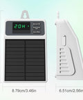 Solar Powered Drip Irrigation System With USB C Dual Power No Fuss DIY Watering Kit for 10 Potted Plants, timer display