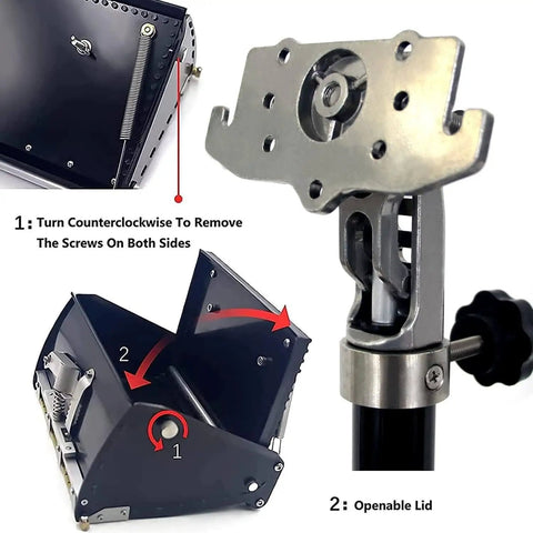Drywall Flat Box Pro Grade 8 Inch 10 Inch 12 Inch Finishing Tools Set With 106 To 165 Cm Box Handle Extension For Even Joint Compound.