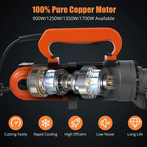 Handheld Electric Cutter For Metal Cutting Tool Portable Cutting Saw Lightweight Multi Material Cutter For Iron, Aluminum, Steel Great For DIY Projects And Job Sites Easy To Use. 100% pure copper motor cutaway
