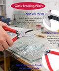 Pro Grade Glass Cutting Tool Set Kit With Nipper, Running Plier, Breaking Plier, Oil Feed Cutter, Replacement Blades, Oil Dro