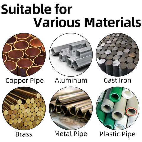 Various metal and plastic materials suitable for M14X2 Hand Tap and Die Set for Metric Threads, Right Hand Tap and Die
