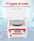 Analytical Balance 100g x 0.001g Precision Lab Scale With RS232 LCD Display Windshield External Calibration Level Bubble Anti Slip Feet Fast Response Pro Grade For Chemistry Labs Schools And Research