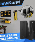 Heavy Duty Wall Mount Jack Stand Organizer Rack For Hydraulic Floor Jacks And Trailers, Space Saving Stainless Steel Storage Holder With 660 Lb Load Capacity, Fits 2 To 3 Ton Jacks, Keeps Garage Tidy And Ready To Roll.