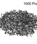 Insulated Cord Pin End Terminal Assortment Kit With 1000 Copper Crimp Connectors For AWG22 Wire VE0512 Black, 1000 pcs shown.