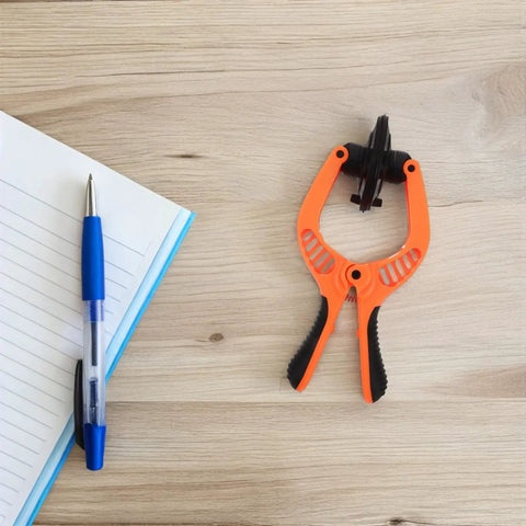 Phone Screen Separation Tool With Suction Cup Pliers For Fast Durable Mobile Screen Repairs DIY Ready Pro Kit on wooden surface