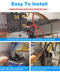 Hard Start Kit For Air Conditioner Compressor Saver Replacement HVAC Hard Start Capacitor installation guide showing wiring details