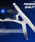 Rock Solid Clutch Holding Wrench For Dead Simple Hub Removal And Basket Swap Built Tough Hardened Carbon Steel tool with adjustable clamp.