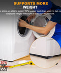 Bulletproof Black Composite Shims For Leveling Heavy Duty Plastic Furniture Levelers And Table Wedges Built Tough For Contractors And DIY Hustlers To Get The Job Done Right No Sweat under washing machine, supporting weight.