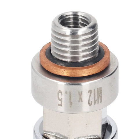 Fix That Stripped Oil Pan Threads Super Quick With This Piggyback Drain Plug Self Tapping M12x1.5 Stainless Steel Repair Kit Including Screw Drill And Wrench For Your Car close-up