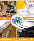 Image showing a Drywall Anchor Kit For Hollow Walls With Screws 30Pcs M6x52mm Zinc Plated Steel Molly Bolts surrounded by DIY and construction tools.