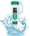 5-In-1 Digital pH Meter With Backlit Display, Your Go-To Water Quality Tester For pH EC TDS Salinity And Temperature, 0.01 pH Resolution