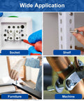 Wide application of 100 Pack M3 X 5mm Phillips Pan Head Machine Screws Pro Shop Grade 304 Stainless Steel in sockets, shelves, furniture, and machinery.