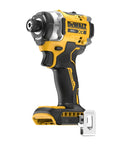 Side view of 20V Max XR Cordless Impact Driver Bare Tool With 1 Quarter Inch Hex Chuck High Torque Beast For Tough Jobs.