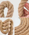 Heavy Duty Workhorse Three Quarter Inch 100 Ft Natural Jute Rope For Nautical Decor Porch Swing Railing And Home Projects