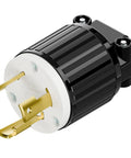 L16 30P Locking Power Plug 30A 480V Industrial Grade Built Tough Twist Lock Connector for 3 Pole 4 Wire Grounding ETL Listed Nylon PBT Housing AC Power Plug 60Hz Ready