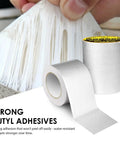 Close-up of Heavy Duty Waterproof Butyl Sealing Tape With Aluminum Foil Backing showing adhesive strength and durability.