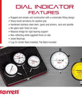 Pro Grade Dial Indicator Set With Jewel Bearing And Case White Face 0-5-0 0-25-0 0-100 Dial Readings.001 Graduation displayed