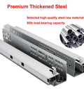 Premium thickened steel 22 inch undermount soft close drawer slides featuring 85lb load-bearing capacity.