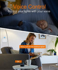 Voice control demonstration of Smart WiFi Light Switch 3 Gang Works With Alexa Google Home And IFTTT No Hub Needed Voice Or Remote Control