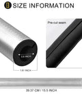 24 Pack Self Adhesive 3/4 Inch Pipe Insulation Foam Tubes With Aluminum Foil Cover detail, size and pre-cut seam.