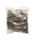 Heavy Duty Blind Corner Stollen Hinges With Smooth Hydraulic Soft Close Damper 95 Degree Angle 35mm Cup in a sealed pack.