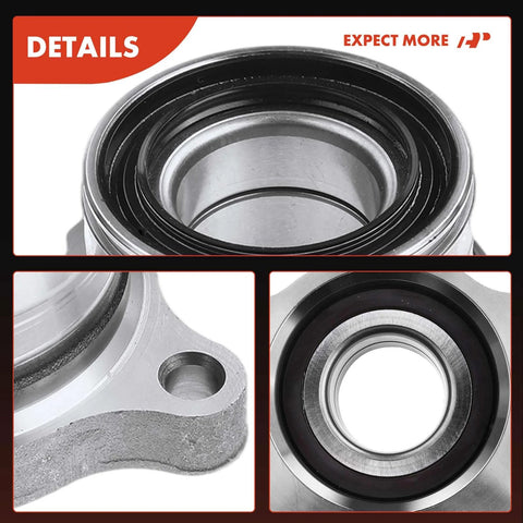 Close-up of Rear Wheel Bearing Set for Toyota Tundra 2007-2020 Non ABS High Load Capacity Dual Ball Bearings
