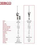 Zebco Spincast Reel And Rod Combo, 6-Foot Two-Piece Graphite Rod With Comfortable EVA Handle, Instant Anti-Reverse, All-Metal Body