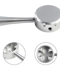 Top Notch Yunnesdre Steam Lever Replacement For Breville 878 And 870 Espresso Machine Hot Water Knob Handle Side Control Kit Fits Like A Glove In Durable Silver Aluminum Alloy, silver aluminum lever close-up