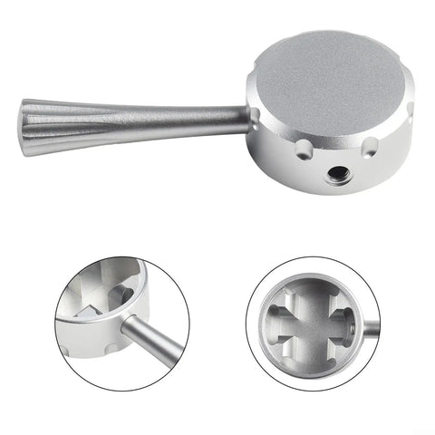 Top Notch Yunnesdre Steam Lever Replacement For Breville 878 And 870 Espresso Machine Hot Water Knob Handle Side Control Kit Fits Like A Glove In Durable Silver Aluminum Alloy, silver aluminum lever close-up