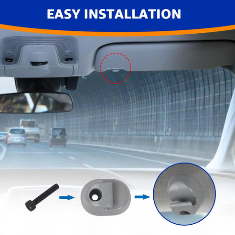 Four Pack Sun Visor Clip Set For Kenworth Peterbilt Gray Interior Bone Replacement Parts S16 1023 661 F01377 2 built tough