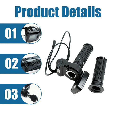 48V Throttle Integrated Display With M Key Replacement For Soleil 01 Electric Dirt Bike, 1 Pair, Compatible Only With Soleil 01 Off Road E Bike, Plug And Play Digital Gauge, Easy Install, Premium Replacement Part