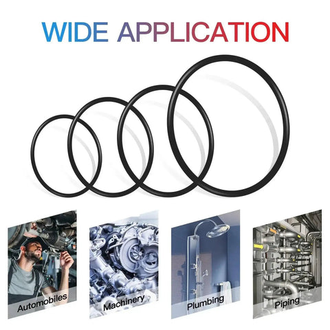 "All In One O Ring Seal Kit 1480 Piece Nitrile Rubber High Pressure O Rings Set Sealing Assortment with application examples"
