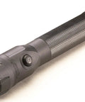 Beast Bright PolyStinger DS 485 Lumen LED Flashlight With Unbreakable Polycarbonate Lens And Scratch Resistant Coating, 3 Cell NiCd Battery, High Medium Low Modes, Without Charger, Black shown from side angle