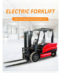 Electric 3 Ton Forklift With Multi Stage Mast For Warehouse Distribution Center And Container Yard Heavy Duty Material Handling Workhorse Lift Truck Designed For Manufacturing Facilities Efficient Cargo Transport And Safe Fast Lifting, red electric forklift