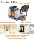 12 In 1 Full Motor Kit For Technic Building Blocks Upgrades, IR Receiver 8884 with adjustable frequencies and interfaces