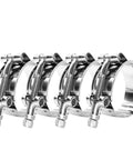 Four Pack Two Inch T Bolt Hose Clamps Stainless Steel Heavy Duty Clamp Range 56 to 64mm for Two Inch Hose ID Radiator Hoses