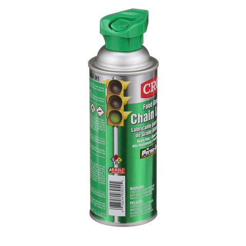 Side view of Food Grade Chain Lubricant For Gear, Chains And Wires, NSF H1 Aerosol, 12 Oz, Safe for Food Processing Equipment
