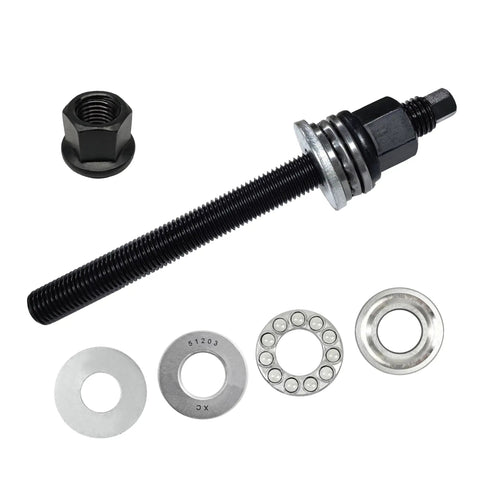 Pro Grade Must Have Harmonic Balancer Installation Tool For GM V8 LS Engines Including LS1 LS2 LS3 LS4 LSX LSA LS6 LQ4 LQ9 1997 And Up With Thrust Bearing And Wrench Included M12 X 1.75 Thread Size components laid out