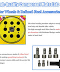 High-strength steel idler wheels and refined steel accessories of Badass Heavy Duty Electric Rebar Bender Automatic Hoop Bending Machine.