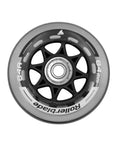 Eight 84mm Inline Skate Wheels SG7 Bearings XT Replacement Set For Unisex Skates Clear Durable Fast Rolling Smooth Glide For Long Lasting Rides