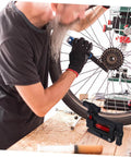 Hydraulic Hose Fitting Insert Tool For Bicycles With Needle Driver And Detachable Thimble Lock for secure handling on bike repair stand