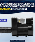 3/8 Inch Barb Fuel Line Connector For Yamaha Engine End And Tank End, Female To Male Fittings, marine-grade durability