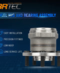Rear Wheel Hub And Bearing Assembly For Subaru Legacy And Outback 2005-2009 With ABS Encoder, 5 Lug, OE 512293 Replacement