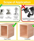 5 Pack Soft Close Cabinet Dampers For Overlay, Face Frame, And Frameless Hinges, Easy Side Mount Install, Smooth Slow Closing, Hidden Concealed Mechanism, 35N Door Buffer Replacement Hardware For Cabinets for face frame and frameless cabinets