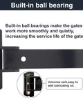 Heavy Duty Gate Hinges 13 Inch Load Bearing 900 Lbs With Built In Ball Bearings Bolt On Weld On 180 Degree One Way Open