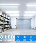 25 Pack 5 Foot LED Shop Lights With V Shape Design, 50W 6750LM 6000K Cool White, Linkable T8 LED Tube Lights For Garage